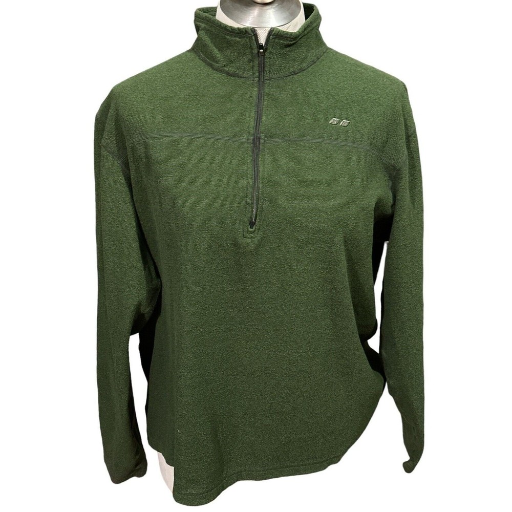 KOPPEN 1/4 Zip Green LS Pullover Women’s Large‎ EUC